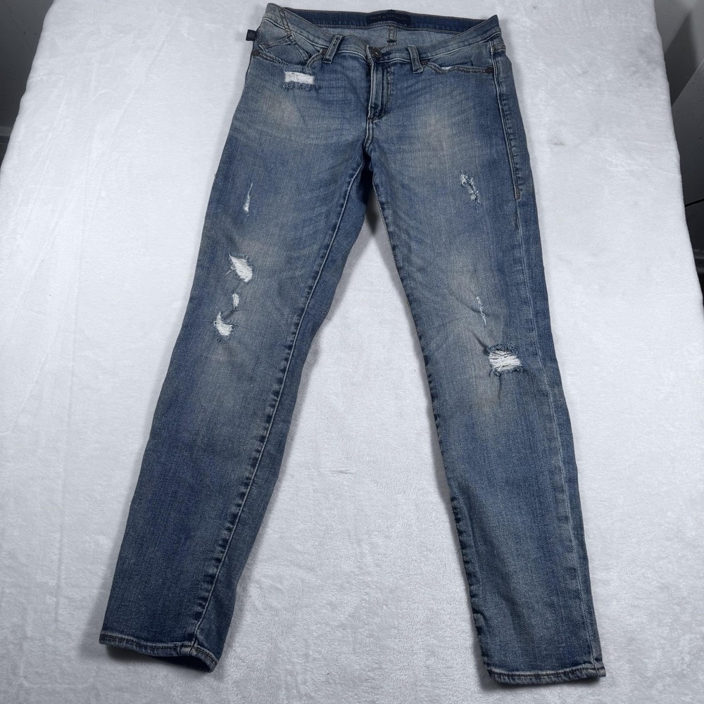 Rock & Republic‎ Berlin Jeans Mens 30x28 Blue Distressed Skinny Denim Pants